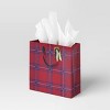 Christmas Legacy Luxe Gift Bag Large Square Red Plaid - Wondershop™ - 2 of 3