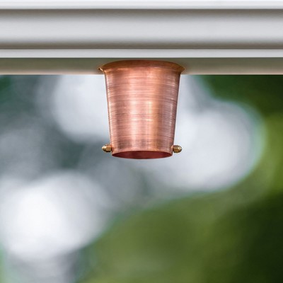 Marrgon Copper Rain Chain Gutter Adapter with Patina Finish