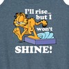 Women's - Garfield - Rise But Won't Shine Graphic Racerback Tank - 2 of 4