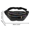 Unique Bargains Stylish Glossy Holographic Sports Waist Bag 1 Pc - 3 of 4