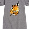 Girls' - Garfield - Peeking Out Graphic Short Sleeve Fleece Dress - 2 of 4
