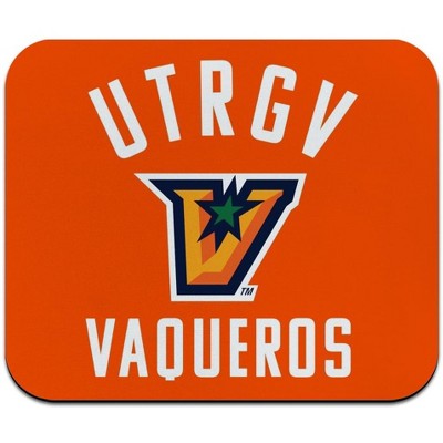 The University of Texas Rio Grande Valley Vaqueros Logo Low Profile Thin Mouse Pad