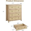 ODK Rattan 6 Dresser for Bedroom, 47.2" Wide Dresser, Boho Wide Drawer Dresser , Wooden Closet Dressers Chest of Drawers Freestanding for Bedroom - 2 of 4