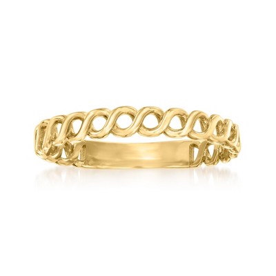 Ross-Simons 10kt Yellow Gold Curb-Link Ring