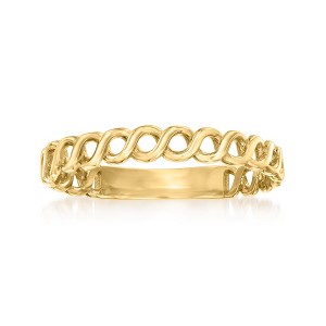 Ross-Simons 10kt Yellow Gold Curb-Link Ring - 1 of 4