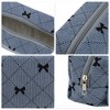 Unique Bargains 1 Pc Bow Corduroy Style Drawstring Makeup Bag for Vacation Corduroy - 3 of 4