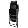 Tangkula 4PCS Outdoor Patio Folding Dining Chairs with Reclining Backrest and Headrest Black - 4 of 4