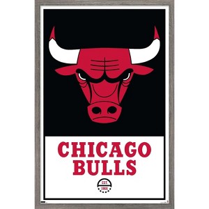 Trends International NBA Chicago Bulls - Logo 21 Framed Wall Poster Prints - 1 of 4