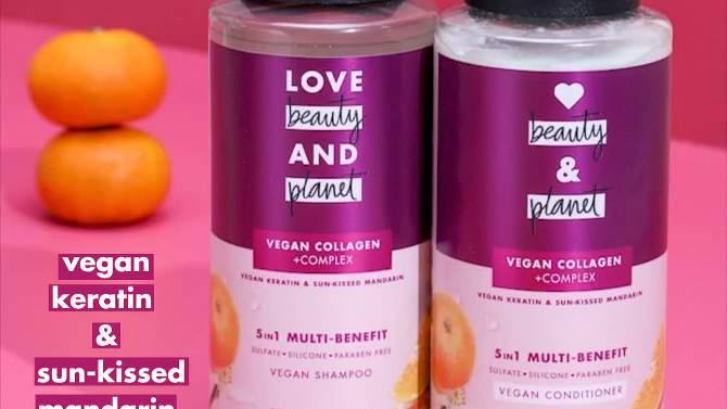 Love Beauty and Planet Vegan Keratin & Sun-Kissed Mandarin Conditioner, 2 of 12, play video
