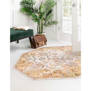 Unique Loom Highbury Baron Floral Indoor Woven Area Rug - 1 of 4