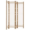 vidaXL Folding 4-Panel Room Divider 63" Bamboo and Canvas - 2 of 4