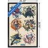 Trends International One Piece: Fishman Island - Badges Grid Framed Wall Poster Prints - 3 of 4