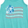 Girls' - Instant Message - Floral USA Flag Graphic Sleeveless Aline Dress - 2 of 4