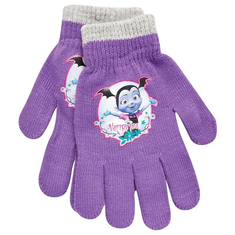 Disney Vampirina Girl's 4 Pack Gloves or Mittens Set, Kids Ages 2-7, 2 of 6