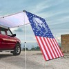 Yescom 4.5x6 Ft Carside Awning Replacement Fabric with Side Wall Roof Rack Overlanding Multicolor - 2 of 4