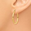 Black Bow Jewelry 2.5mm, 14k Yellow Gold Classic Round Hoop Earrings, 25mm (1 Inch) - 3 of 4