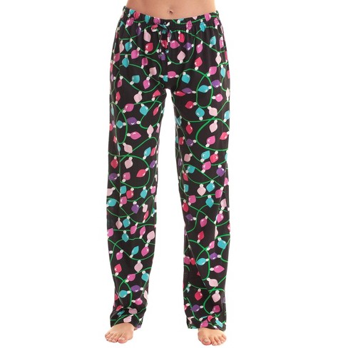 Just Love Women Buffalo Plaid Pajama Pants Sleepwear. (Purple Black Buffalo  Plaid, X-Small) 