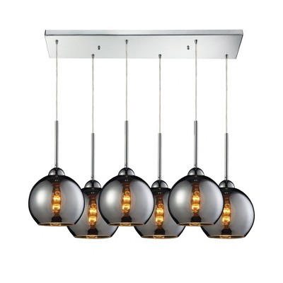 Elk Home Cassandra 6 - Light Pendant in  Polished Chrome