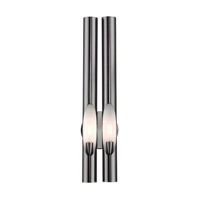 Livex Lighting Acra 2 - Light Wall Light in  Black Chrome