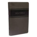 KJV, Deluxe Gift Bible, Imitation Leather, Gray, Red Letter Edition - by  Thomas Nelson (Leather Bound)