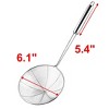 Unique Bargains Family Kitchen Metal Noodles Dumplings Food Mesh Ladle Strainer Silver Tone 6.1 Dia 1 Pc - 2 of 4