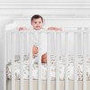 Sweet Jojo Designs Gender Neutral Baby Fitted Crib Sheet Botanical Leaf Linen Collection Ivory and Taupe - 2 of 4