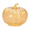 LED Mercury Glass Pumpkin Decor (Set of 3) - 3 of 4