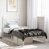vidaXL Metal Bed Frame with Supportive Headboard and Extra Storage - Suitable for 39.4"x78.7" Mattress - 2 of 4