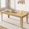 Dining Table for 6-8 People, 71" Long Brown Kitchen Tables with Wooden Sturdy Frame, 6 Ft Large Rectangular Dinner Table for Living Room Dining Room - 2 of 4