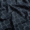 Chanasya Quatrefoil Geometric Print Microfiber Sheet Set - 4 of 4