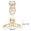 Unique Bargains Women's Fashionable Metal Hair Claw Clip Gold Tone 1 Pc - 2 of 4