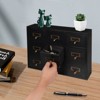 YIYIBYUS 9 Drawers Apothecary Chests and Cabinets, Wooden Desk Drawer Organizer - 3 of 4