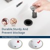 PAGED Bathroom Faucets with Deck Plate, Single Handle Bathroom Sink Faucet with Pop Up Drain and Supply Lines - 3 of 4