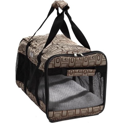 Medium Brown Soft Sided Airline Approved Pet Carrier