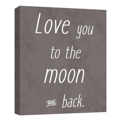 11" x 14" Love You To The Moon I Decorative Wall Art - PTM Images