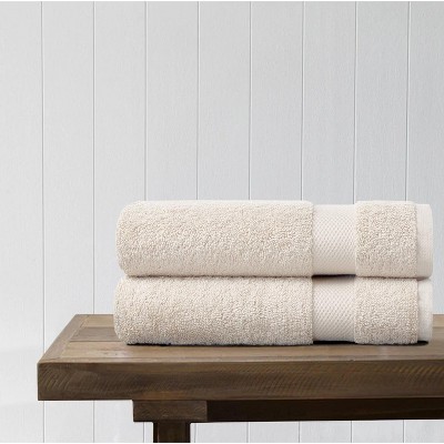 Delara 100% Organic Cotton Soft, Quick Dry & Ultra-Absorbent Hand Towel (Pack of 2)