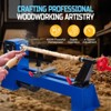 Benchtop Wood Lathe 14" x 20" | 0.5HP Variable Speed 1040-2980 RPM, Wood Turning Machine w/ Chisels, MT3 Tailstock - 3 of 4