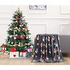 Elegant Comfort Super Soft Christmas Prints Blanket Home D¨¦cor, Warm Cozy Throws for Winter Bedding. - 2 of 4
