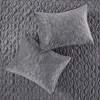 Gracie Mills Gayle 3-Piece Casual Geometric Velvet Quilt Set - 3 of 4