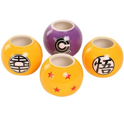 Funky People Dragon Ball Z Mini Molded Mug 4-Pack
