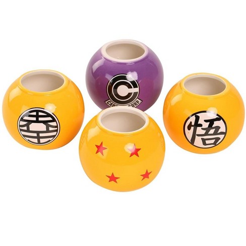 Funky People Dragon Ball Z Mini Molded Mug 4 Pack Target