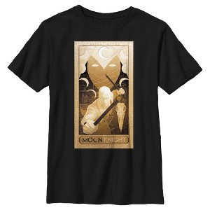 Boy's Marvel: Moon Knight Hieroglyph Poster T-Shirt - 1 of 4