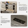 Full Size Farmhouse Platform Bed with Headboard Storage, Rustic Frame with Sliding Barn Doors and USB Charging Station - 4 of 4