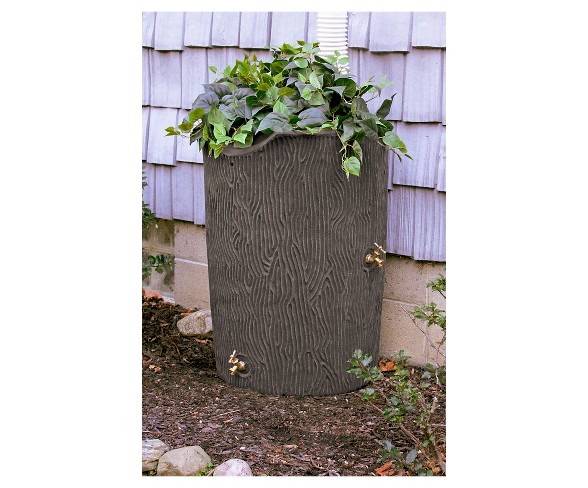 Impressions Bark 50 Gallon Rain Saver - Oak - Good Ideas
