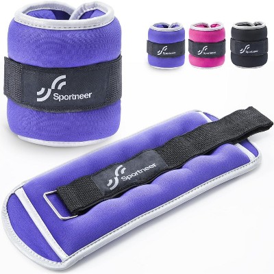 Sportneer Ankle Weights Wrist Weights Pair of 1/2/4/6/10 LBS for Men Women Kids Strength Training