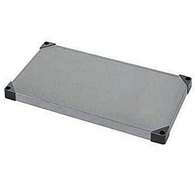 Quantum Storage Systems Shelf, Solid, 54"W X 14"D, 300 - 600 Lb. Capacity, Double Hemmed Perimeter With Marine Edge, 18 Gauge, Galvanized Steel, Nsf