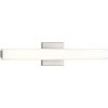 Progress Lighting Beam Collection 1-Light LED Bath Vanity in Brushed Nickel with Opal Glass Shade - 2 of 4