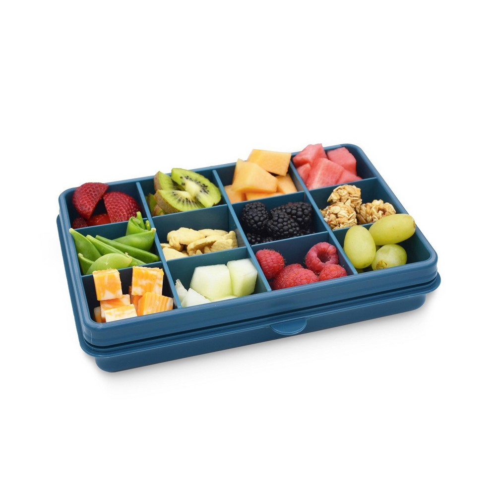 Photos - Baby Food Melii Luxe Snackle Box - Luxe Blue - 48oz