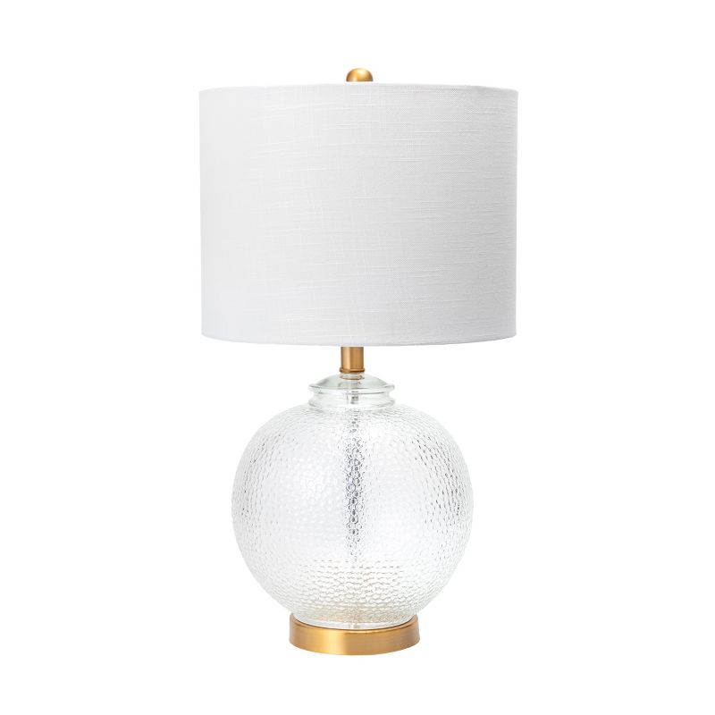 nuLOOM Elmira 23" Glass Table Lamp Lighting - Brass 23" H x 13" W x 13" D, 1 of 7