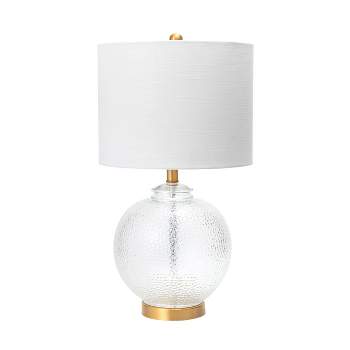 nuLOOM Elmira 23" Glass Table Lamp Lighting - Brass 23" H x 13" W x 13" D